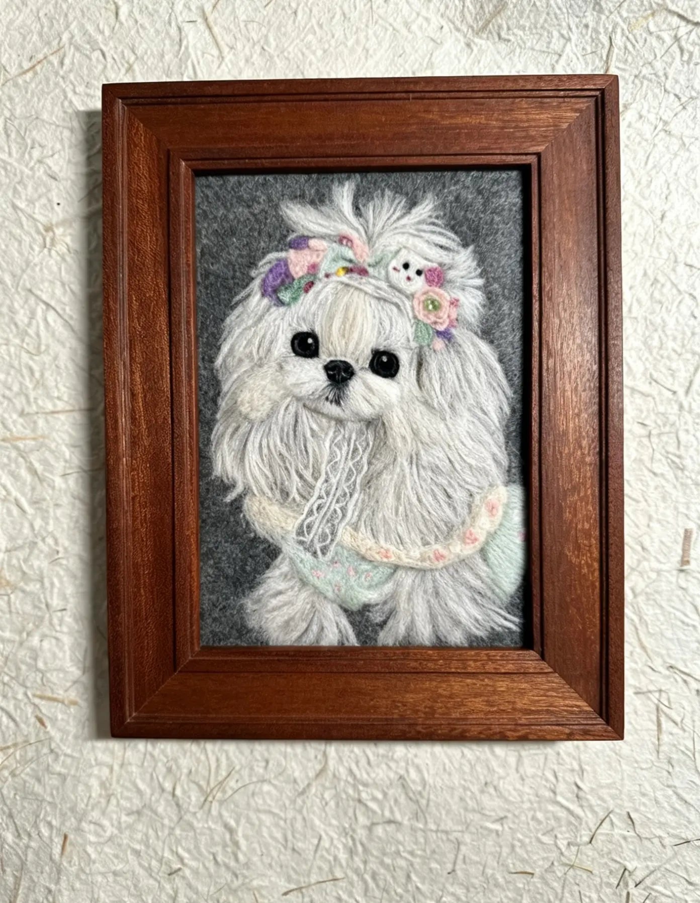 Custom felt pet portraits | Personalized handmade pet keepsakes
