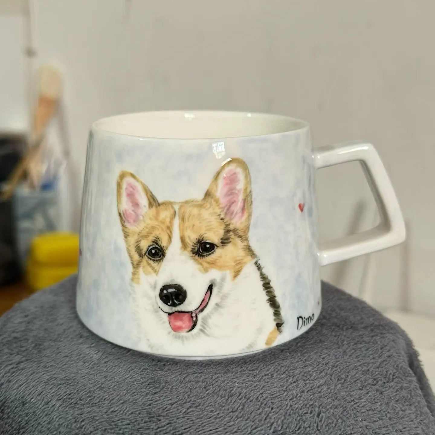 High-quality ceramic dog mug – dishwasher safe, pet lovers coffee mug, everyday dog mug