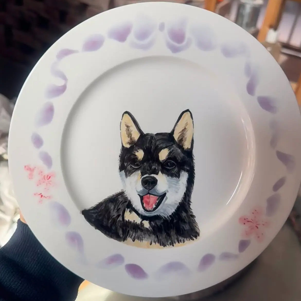 Custom pet art ceramic decorative bowl, suitable for pasta, display, and home décor